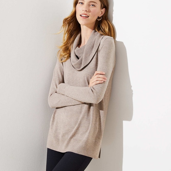 loft camel sweater